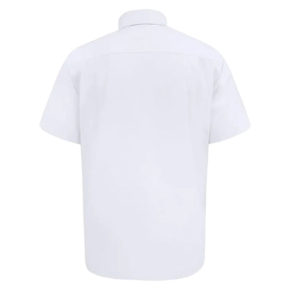 White - Back - Duke Mens D555 Lucas Short-Sleeved Shirt