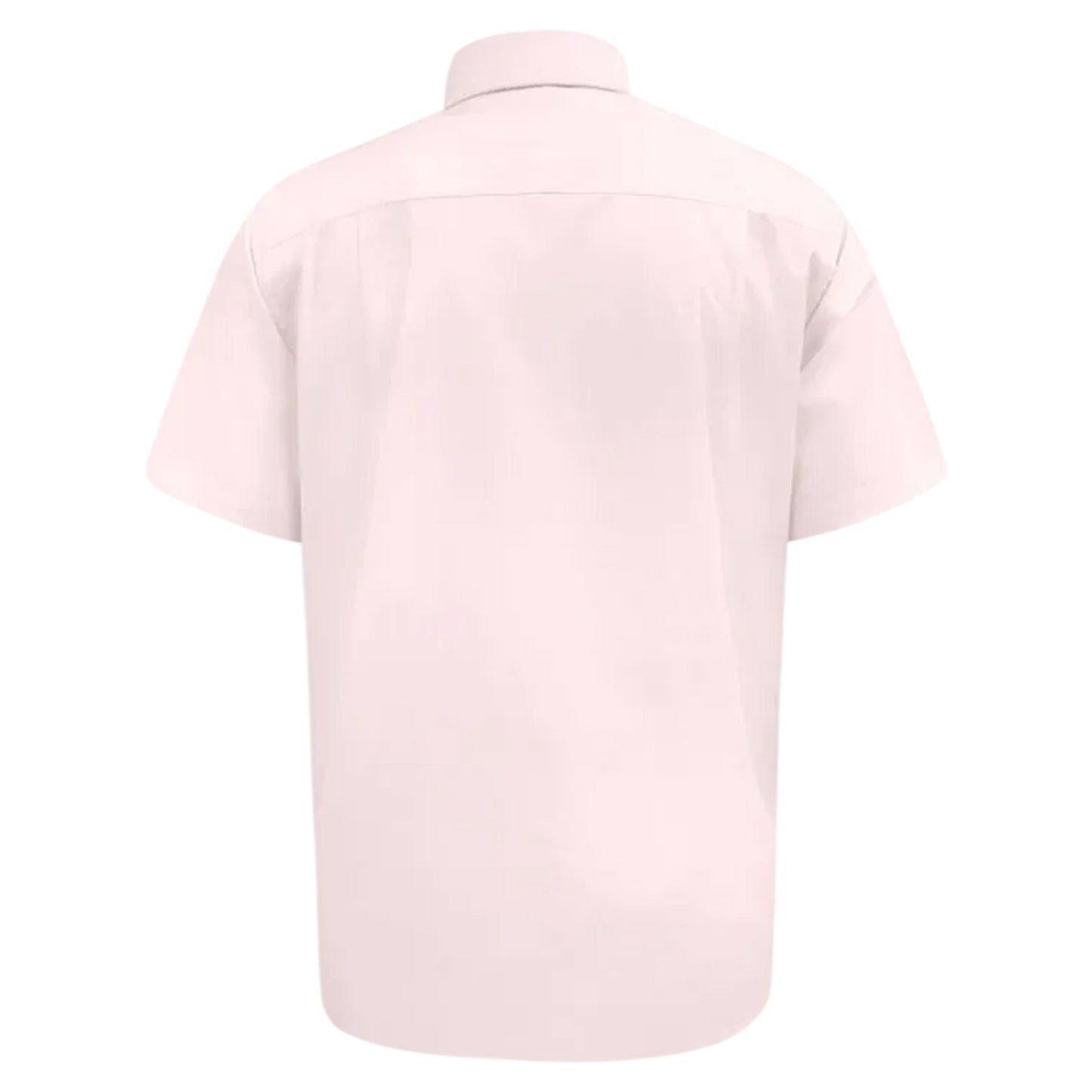 Pink - Back - Duke Mens D555 Lucas Short-Sleeved Shirt
