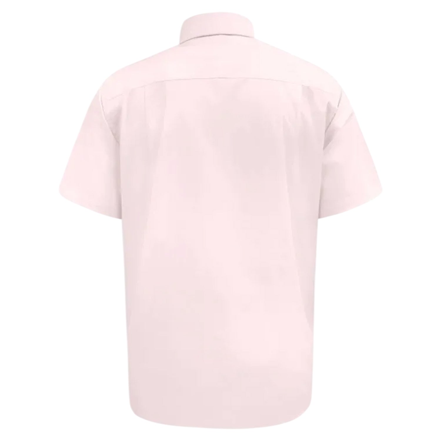 Pink - Back - Duke Mens D555 Lucas Short-Sleeved Shirt