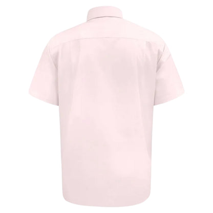 Pink - Back - Duke Mens D555 Lucas Short-Sleeved Shirt