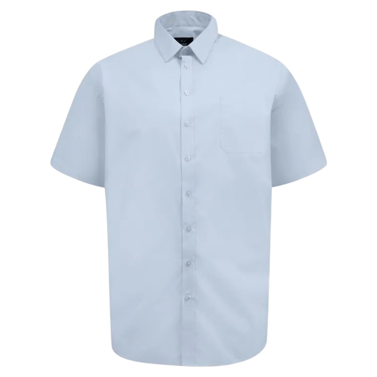 Sky Blue - Front - Duke Mens D555 Lucas Short-Sleeved Shirt