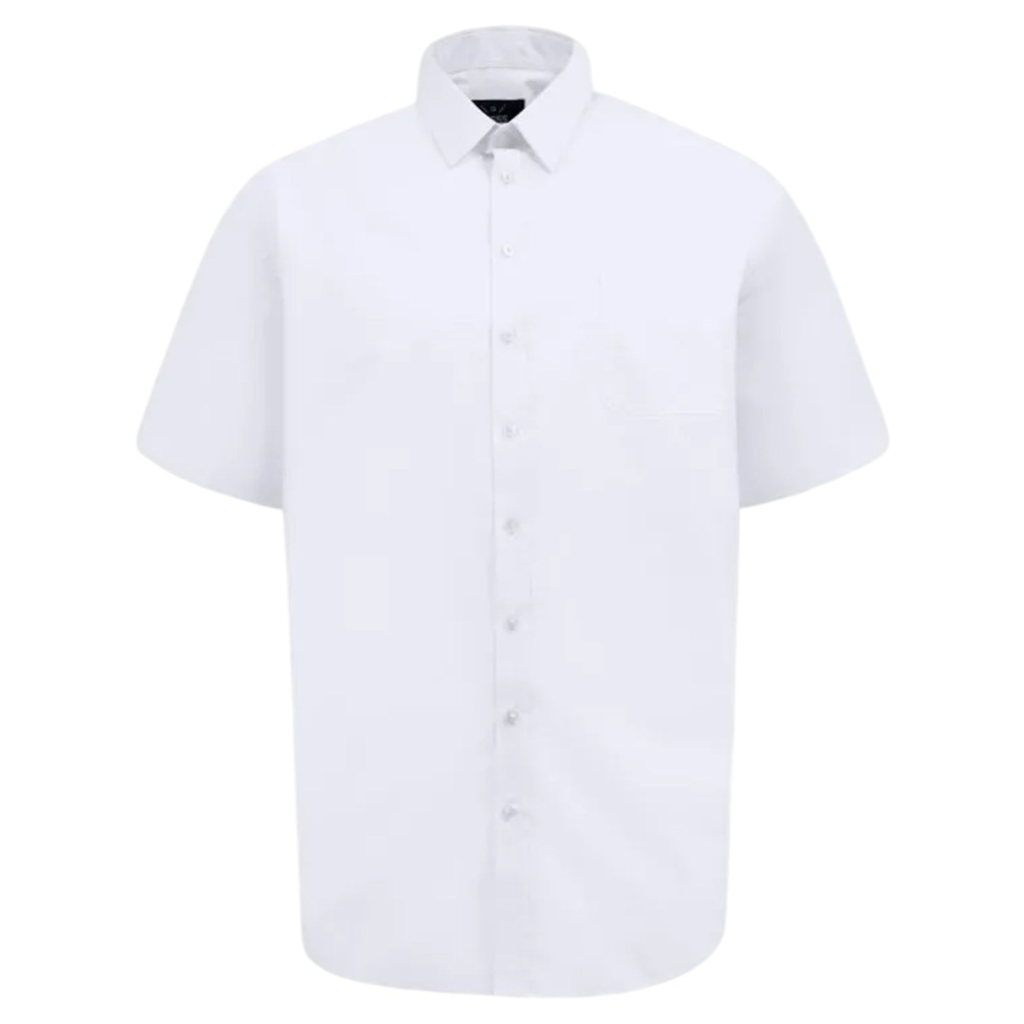 White - Front - Duke Mens D555 Lucas Stretch Kingsize Short-Sleeved Shirt
