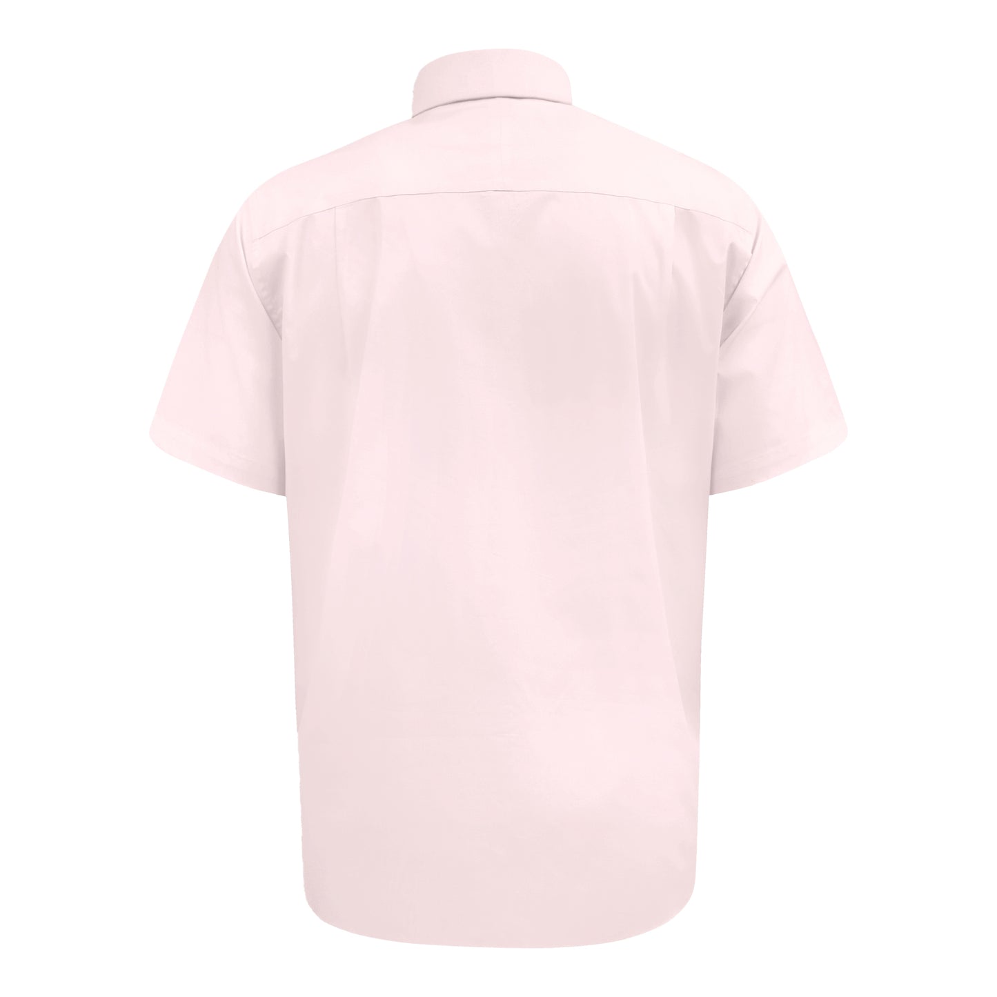 Pale Pink - Back - Duke Mens D555 Lucas Stretch Kingsize Short-Sleeved Shirt