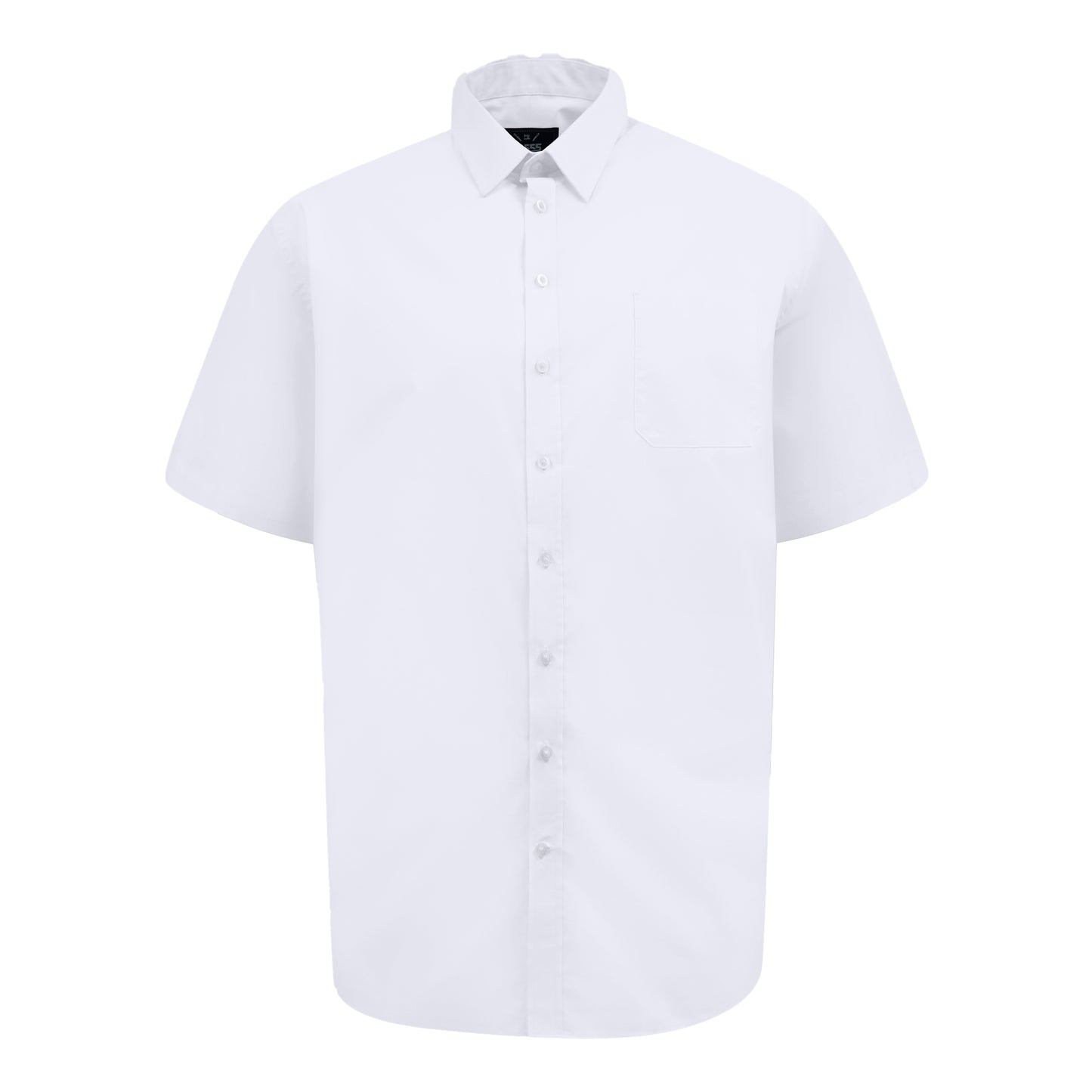 White - Front - Duke Mens D555 Lucas Stretch Kingsize Short-Sleeved Shirt