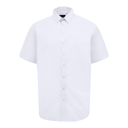 White - Front - Duke Mens D555 Lucas Stretch Kingsize Short-Sleeved Shirt