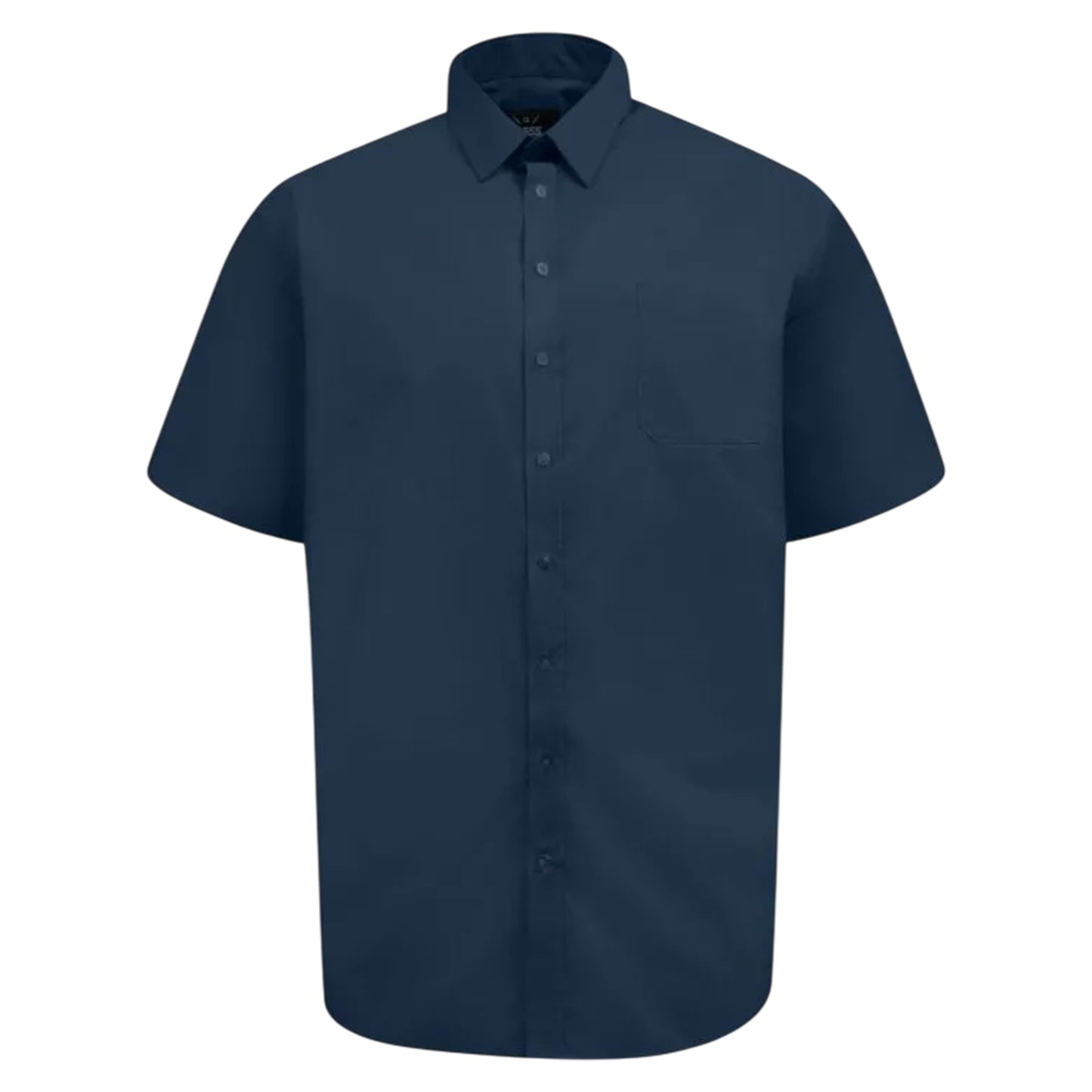 Navy - Front - Duke Mens D555 Lucas Stretch Kingsize Short-Sleeved Shirt