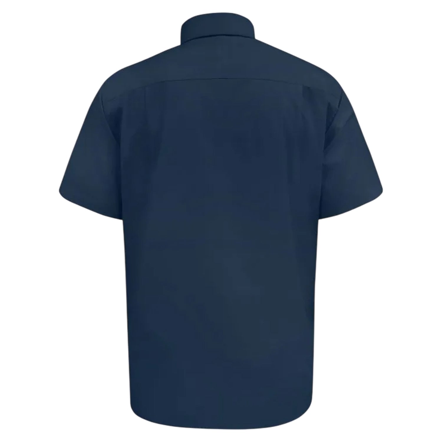 Navy - Back - Duke Mens D555 Lucas Stretch Kingsize Short-Sleeved Shirt