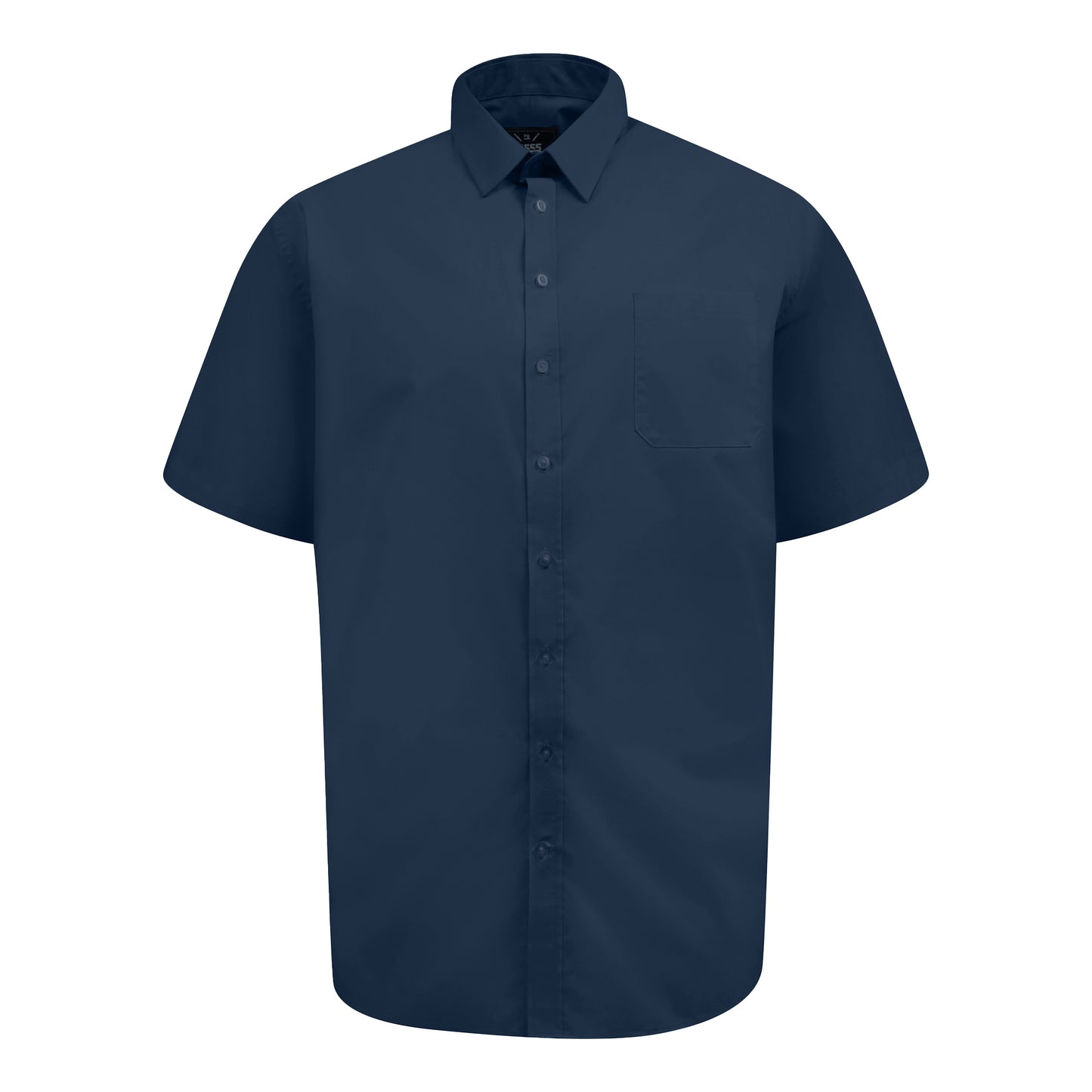 Navy - Front - Duke Mens D555 Lucas Stretch Kingsize Short-Sleeved Shirt