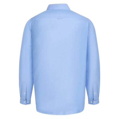 Sky Blue - Back - Duke Mens D555 Richard Oxford Tall Long-Sleeved Shirt