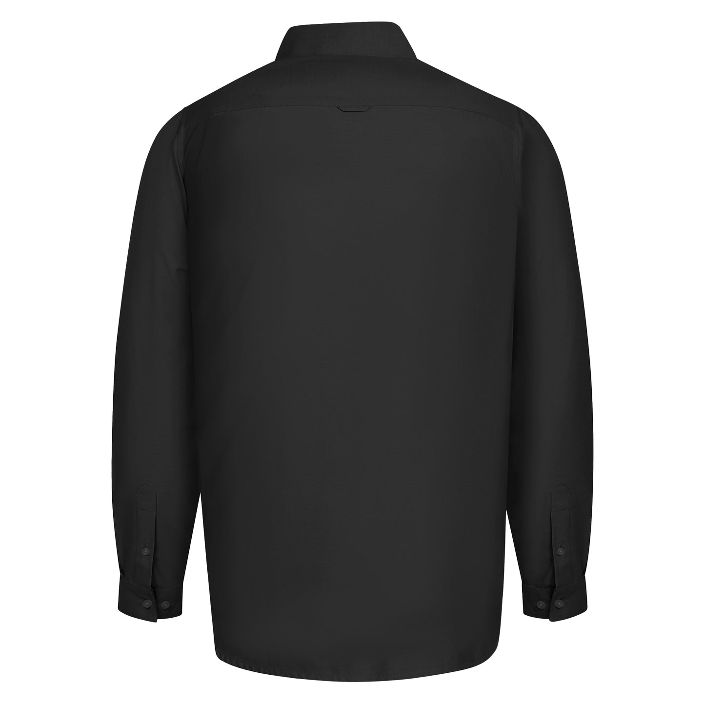 Black - Back - Duke Mens D555 Richard Oxford Tall Long-Sleeved Shirt