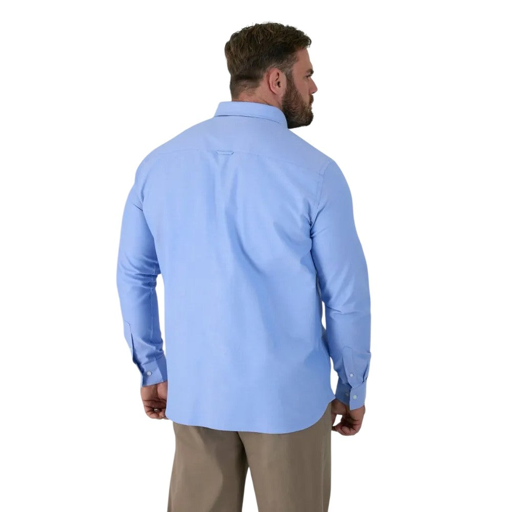 Sky Blue - Lifestyle - Duke Mens D555 Richard Oxford Tall Long-Sleeved Shirt