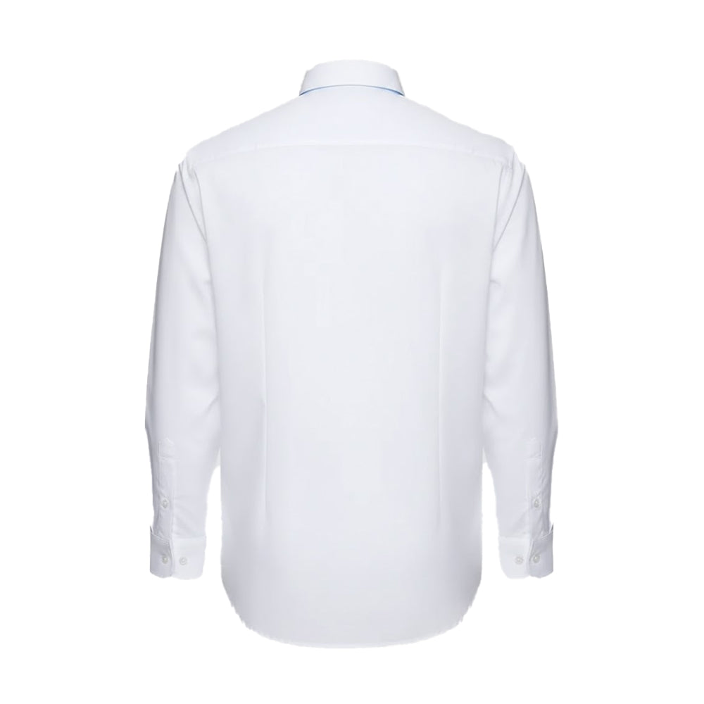 White - Back - Duke Mens D555 Richard Oxford Tall Long-Sleeved Shirt