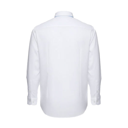 White - Back - Duke Mens D555 Richard Oxford Tall Long-Sleeved Shirt