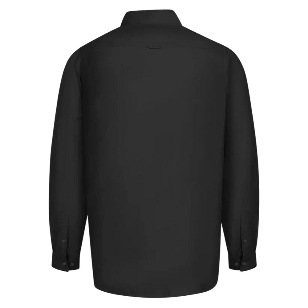 Black - Back - Duke Mens D555 Richard Oxford Tall Long-Sleeved Shirt