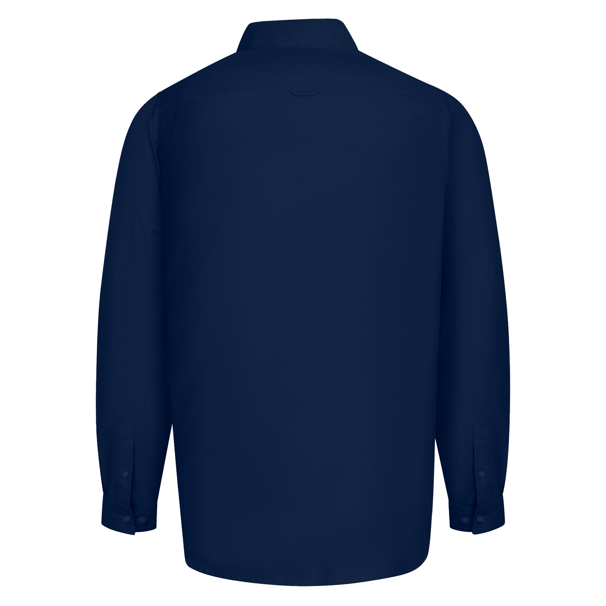 Navy - Back - Duke Mens D555 Richard Oxford Kingsize Tall Long-Sleeved Shirt