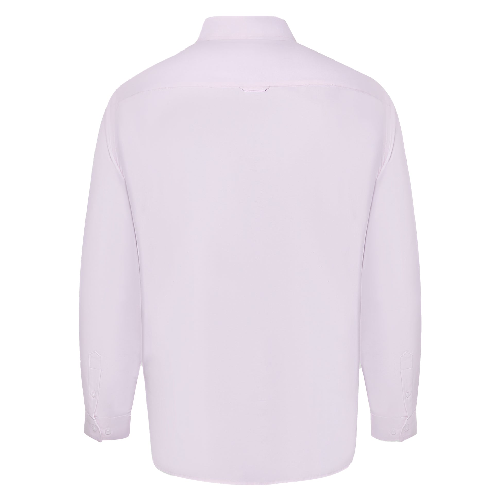 Pink - Back - Duke Mens D555 Richard Oxford Kingsize Tall Long-Sleeved Shirt
