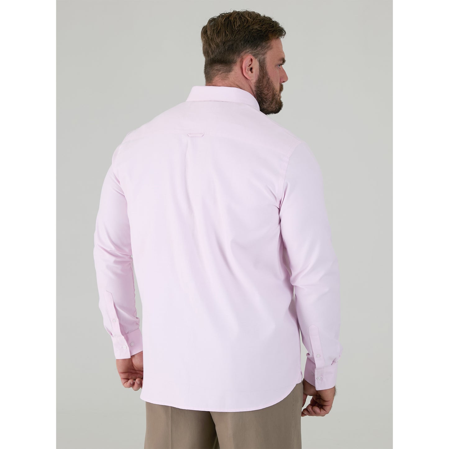 Pink - Lifestyle - Duke Mens D555 Richard Oxford Kingsize Tall Long-Sleeved Shirt