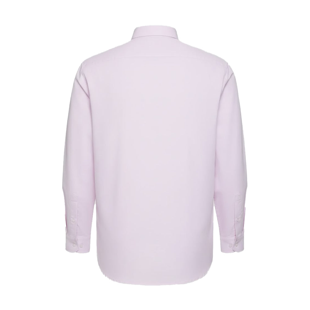 Pink - Back - Duke Mens D555 Richard Oxford Kingsize Tall Long-Sleeved Shirt