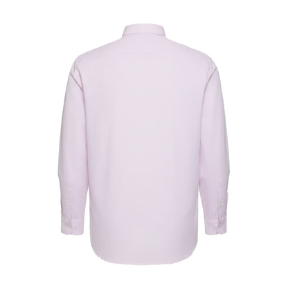 Pink - Back - Duke Mens D555 Richard Oxford Kingsize Tall Long-Sleeved Shirt