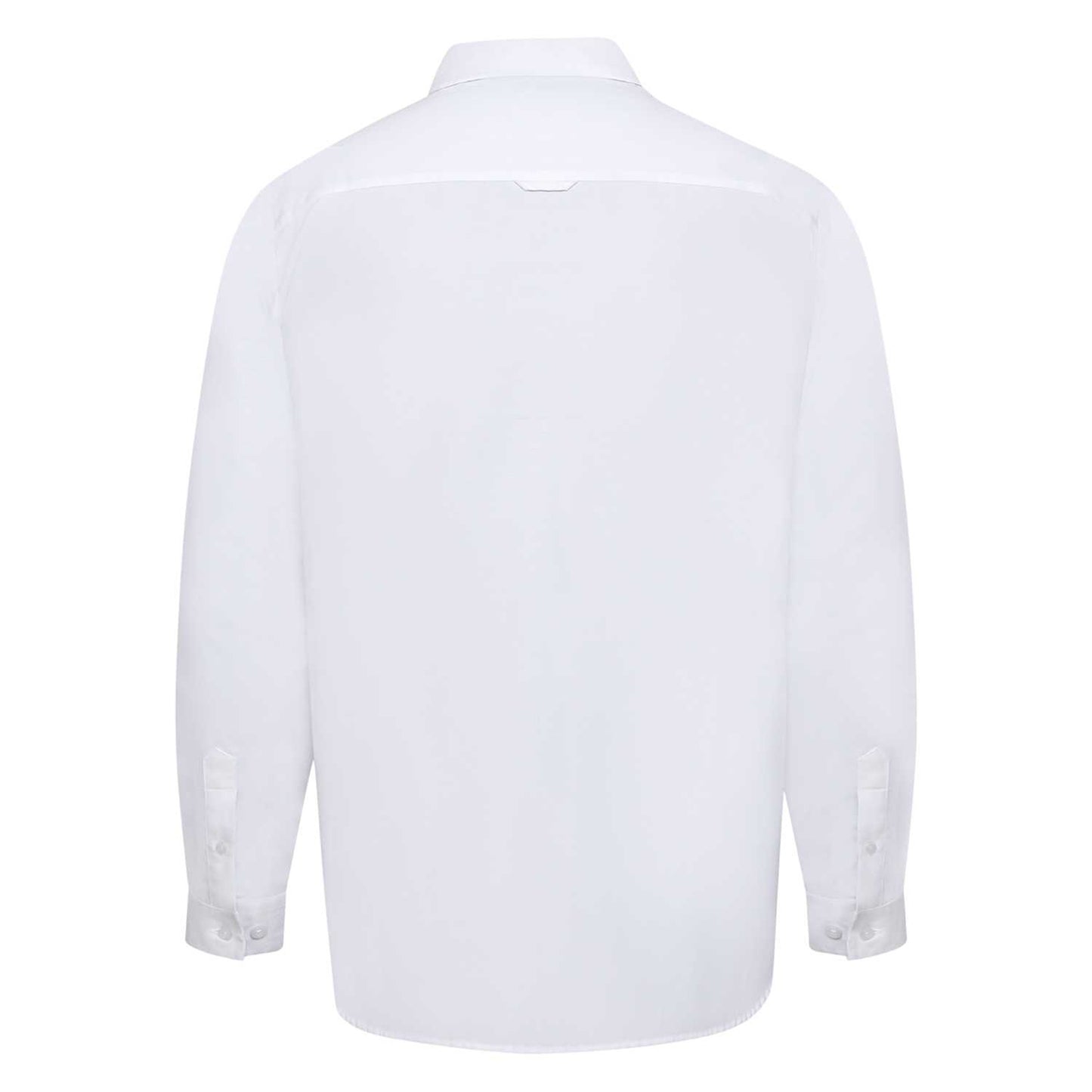 White - Back - Duke Mens D555 Richard Oxford Kingsize Tall Long-Sleeved Shirt