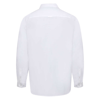 White - Back - Duke Mens D555 Richard Oxford Kingsize Tall Long-Sleeved Shirt