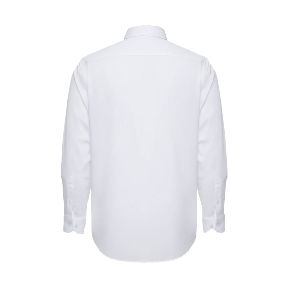 White - Back - Duke Mens D555 Richard Oxford Kingsize Tall Long-Sleeved Shirt