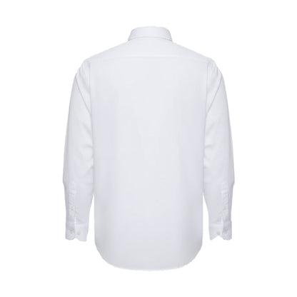White - Back - Duke Mens D555 Richard Oxford Kingsize Tall Long-Sleeved Shirt