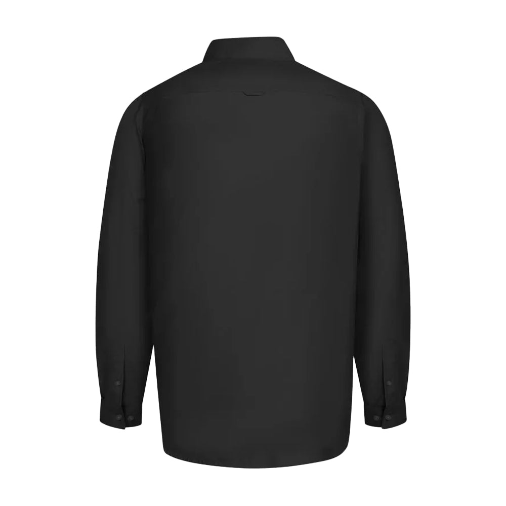 Black - Back - Duke Mens D555 Richard Oxford Kingsize Tall Long-Sleeved Shirt