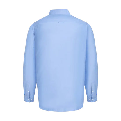 Sky Blue - Back - Duke Mens D555 Richard Oxford Kingsize Tall Long-Sleeved Shirt
