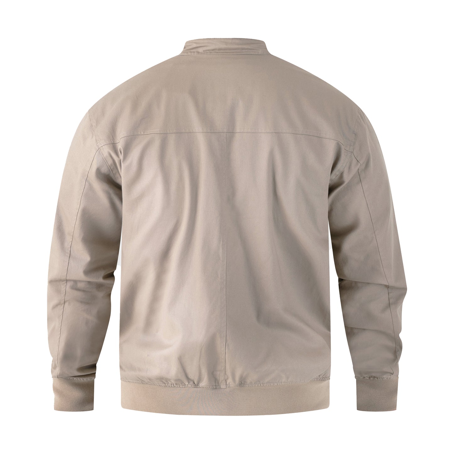 Stone - Back - Duke Mens D555 Kent Kingsize Harrington Jacket