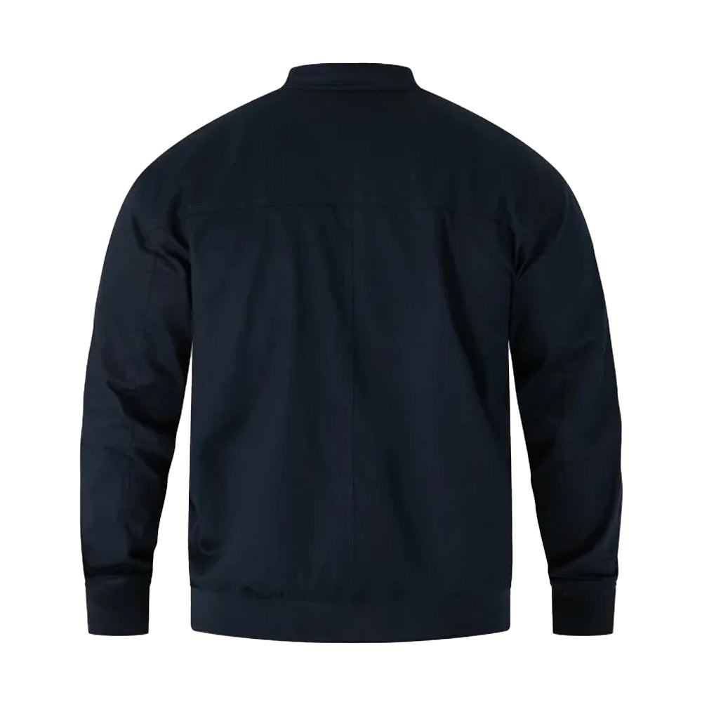 Navy - Back - Duke Mens D555 Kent Kingsize Harrington Jacket