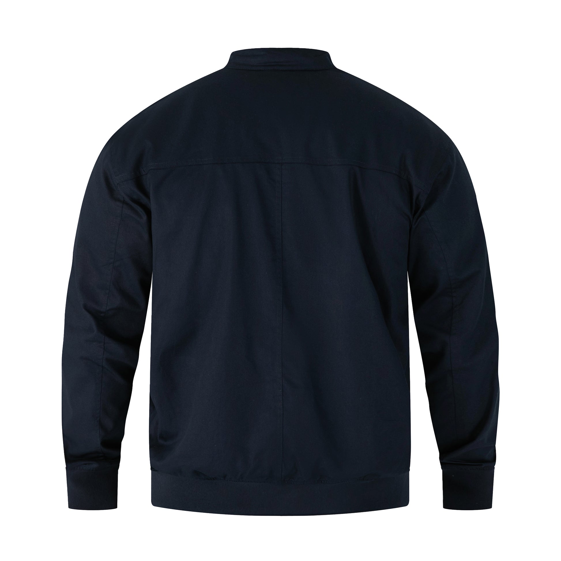 Navy - Back - Duke Mens D555 Kent Kingsize Harrington Jacket