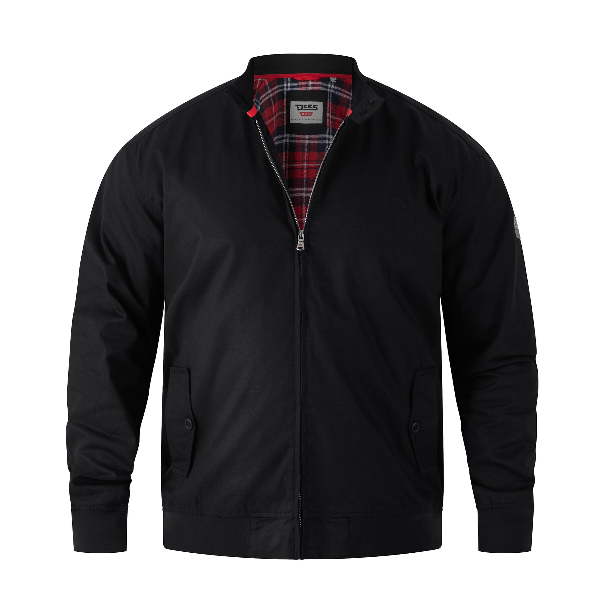 Black - Front - Duke Mens D555 Kent Kingsize Harrington Jacket