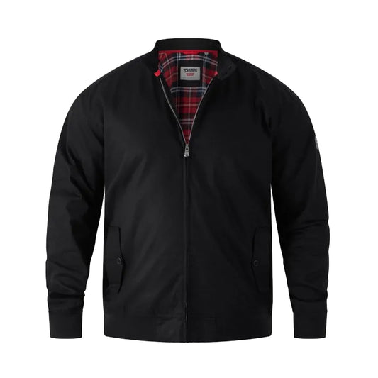 Black - Front - Duke Mens D555 Kent Kingsize Harrington Jacket