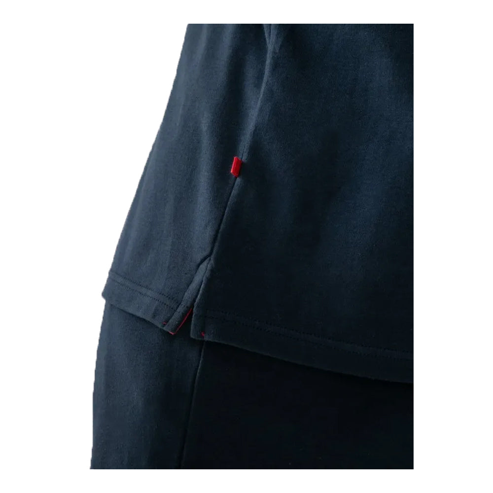 Navy - Side - Duke Mens Connor D555 Stretch Kingsize Shirt