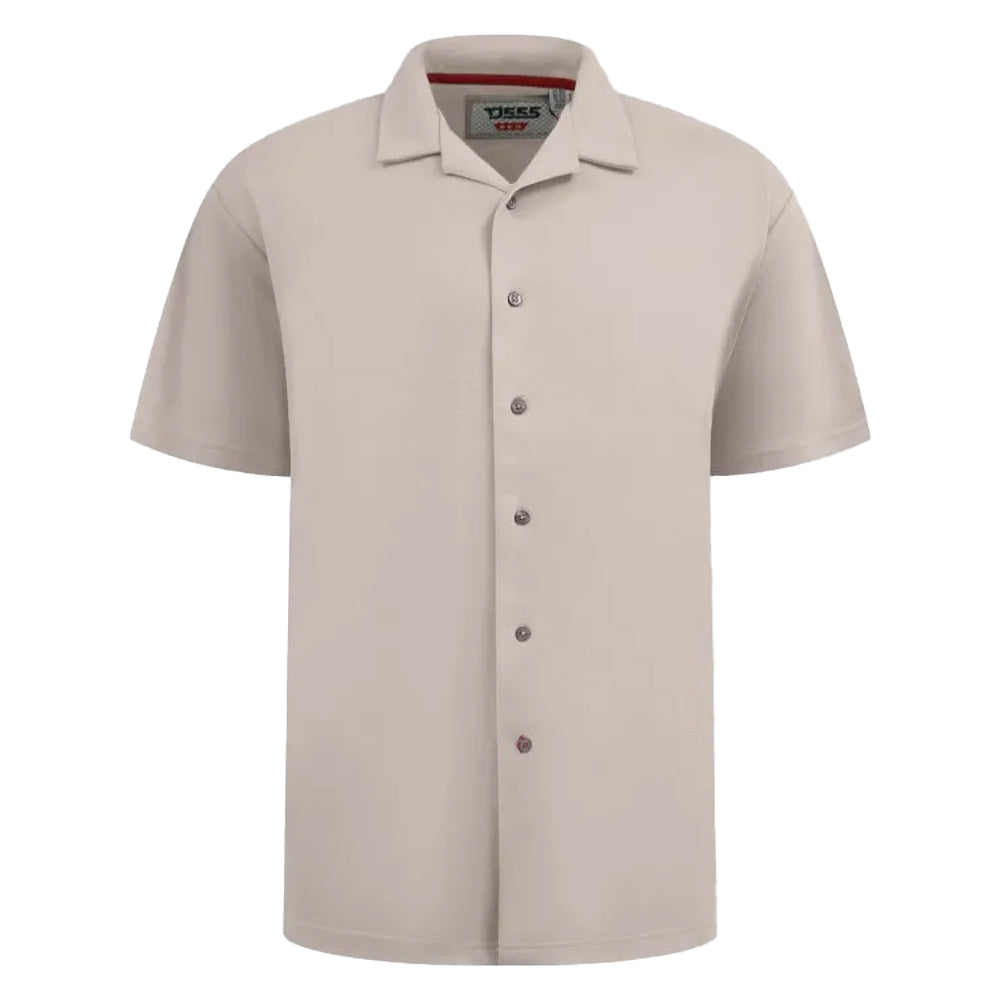 Stone - Front - Duke Mens Connor D555 Stretch Kingsize Shirt