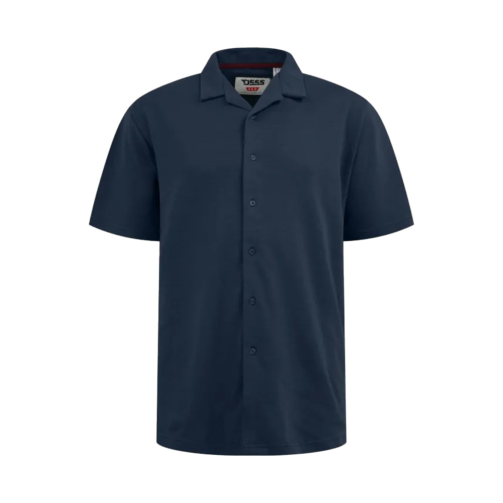 Navy - Front - Duke Mens Connor D555 Stretch Kingsize Shirt