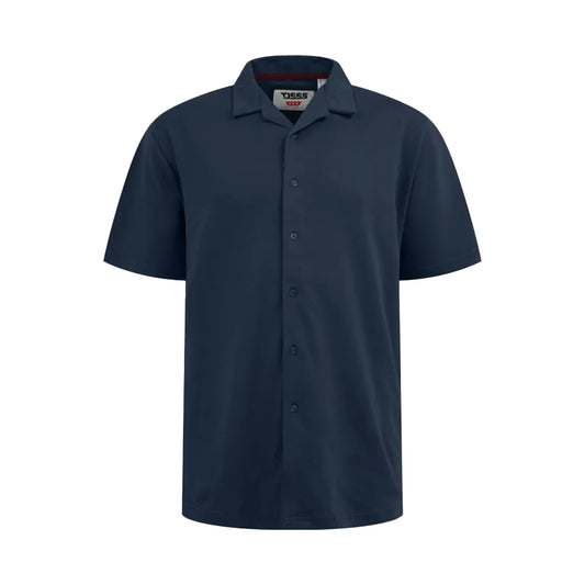 Navy - Front - Duke Mens Connor D555 Stretch Kingsize Shirt