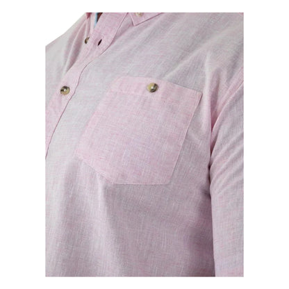 Blue - Pack Shot - Duke Mens Clarke D555 Linen Kingsize Shirt
