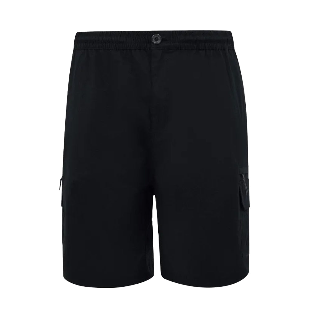 Black - Front - Duke Mens Thomas D555 Stretch Elasticated Waist Kingsize Shorts