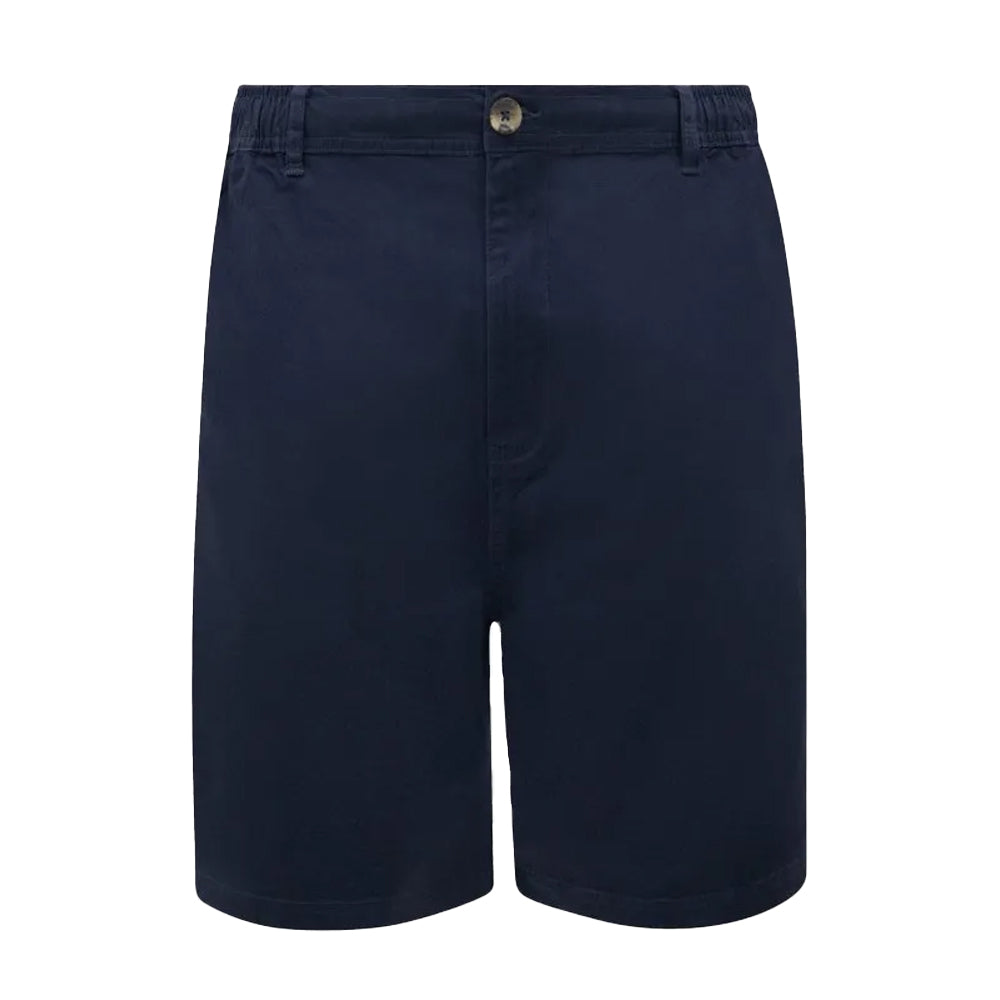 Navy - Front - Duke Mens Spencer D555 Stretch Elasticated Waist Kingsize Shorts
