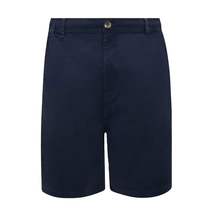 Navy - Front - Duke Mens Spencer D555 Stretch Elasticated Waist Kingsize Shorts