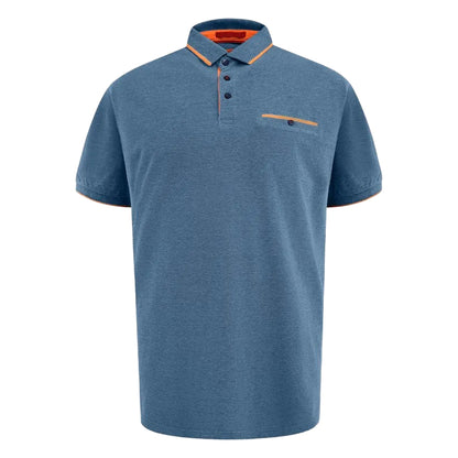 Teal - Front - Duke Mens Harvey D555 Pique Kingsize Polo Shirt