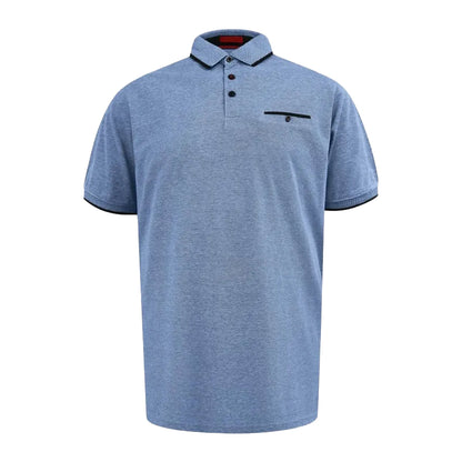 Blue - Front - Duke Mens Harvey D555 Pique Kingsize Polo Shirt