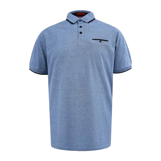 Blue - Front - Duke Mens Harvey D555 Pique Kingsize Polo Shirt