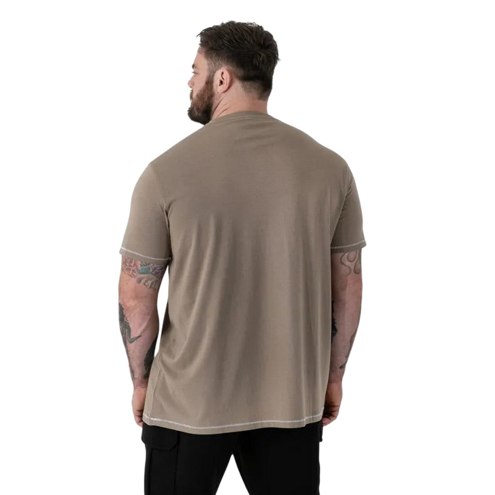 Stone - Back - Duke Mens Jarrett D55 Rambo Kingsize T-Shirt