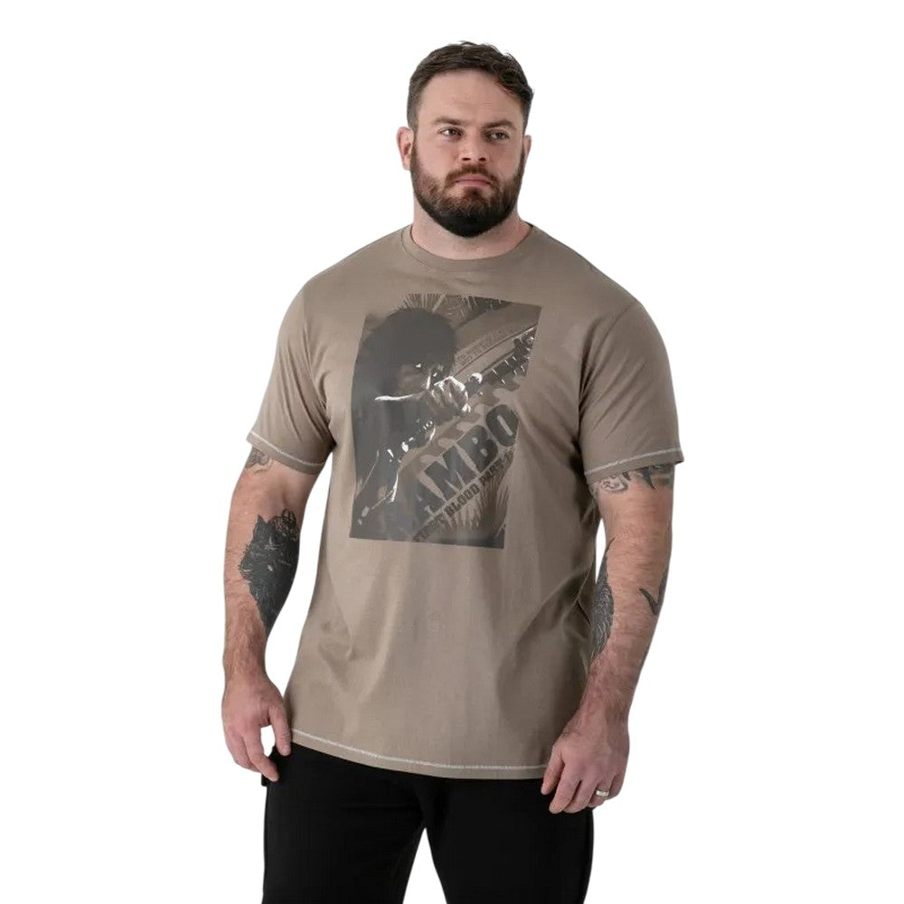 Stone - Side - Duke Mens Jarrett D55 Rambo Kingsize T-Shirt