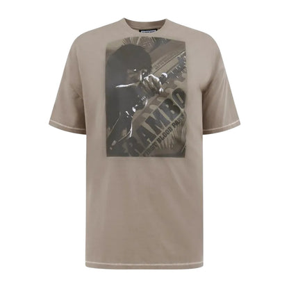 Stone - Front - Duke Mens Jarrett D55 Rambo Kingsize T-Shirt