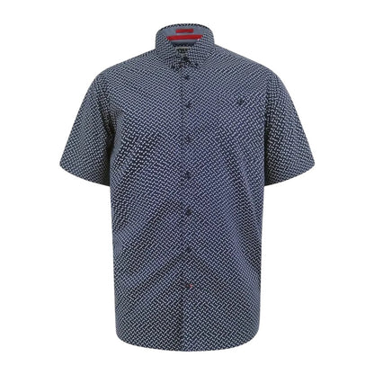 Navy - Front - Duke Mens Melrose D555 Icon Kingsize Short-Sleeved Shirt