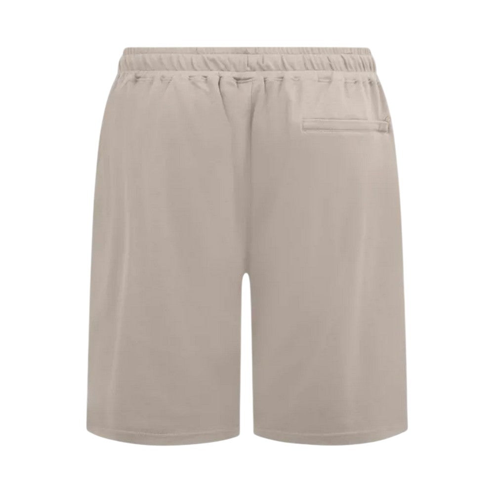 Stone - Back - Duke Mens Mitchell 3 D555 Stretch Plain Elasticated Waist Kingsize Shorts